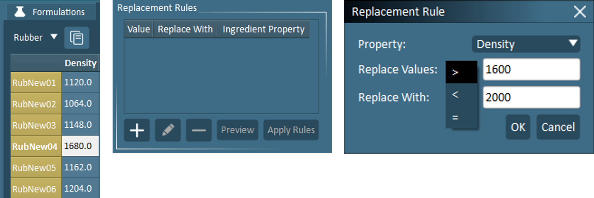 create a new replacement rule