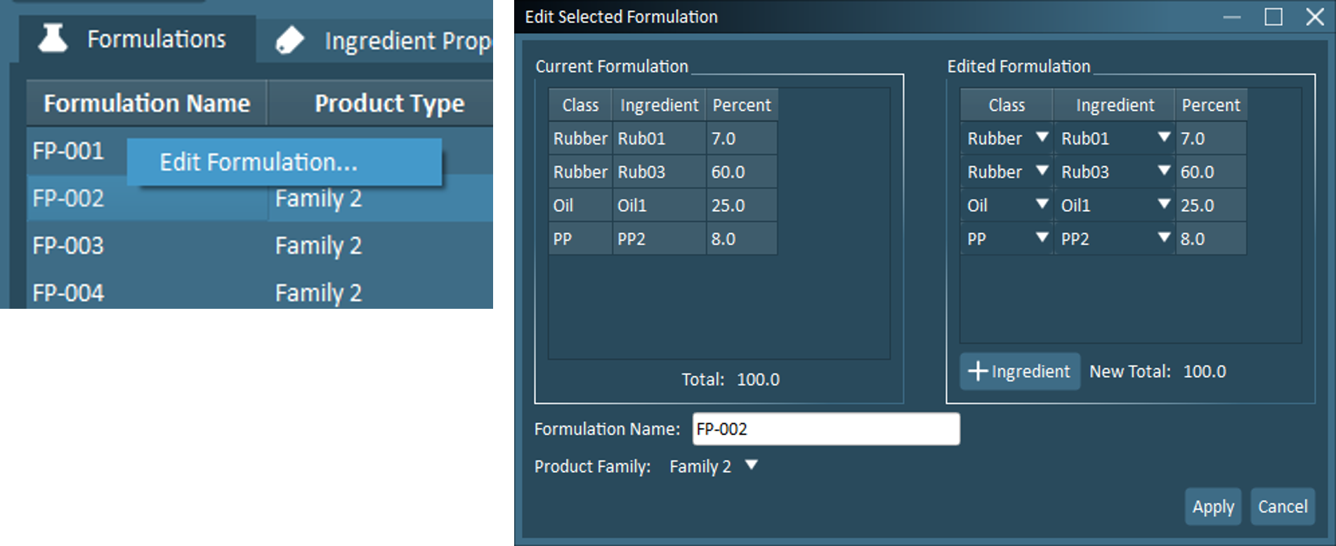 edit formulation example